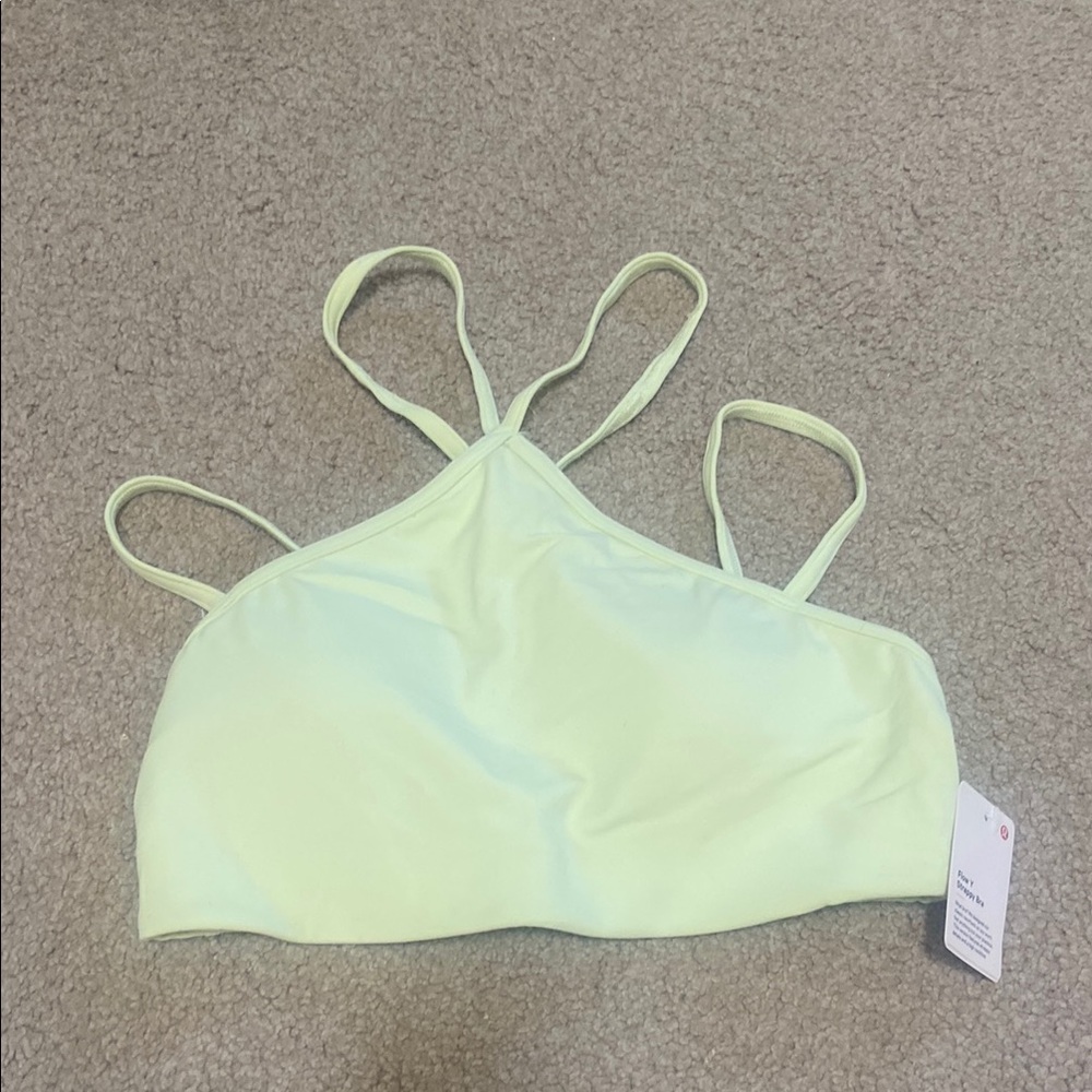 lululemon athletica Light Green Strappy Sports Bra